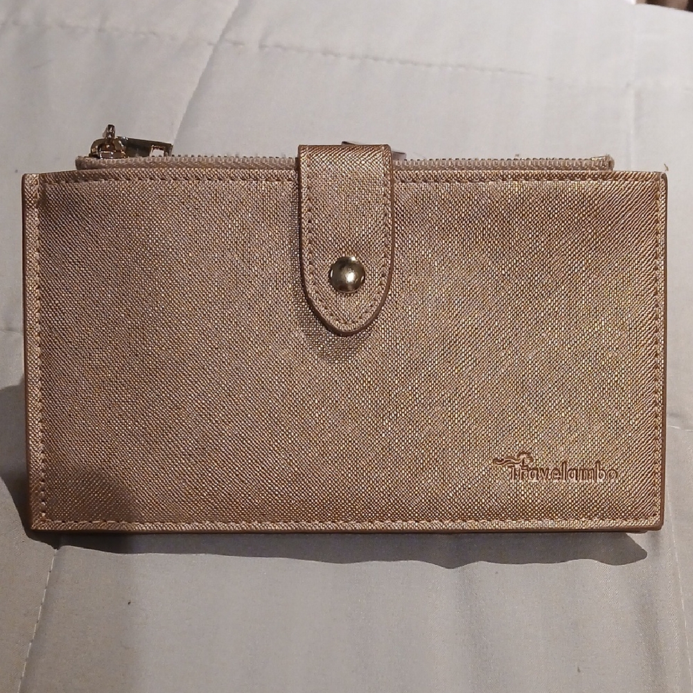 Elegant Gold Wallet by Travelambo